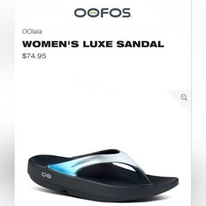 Oofos Women's Oolala Luxe Thong Sandals 10- New!